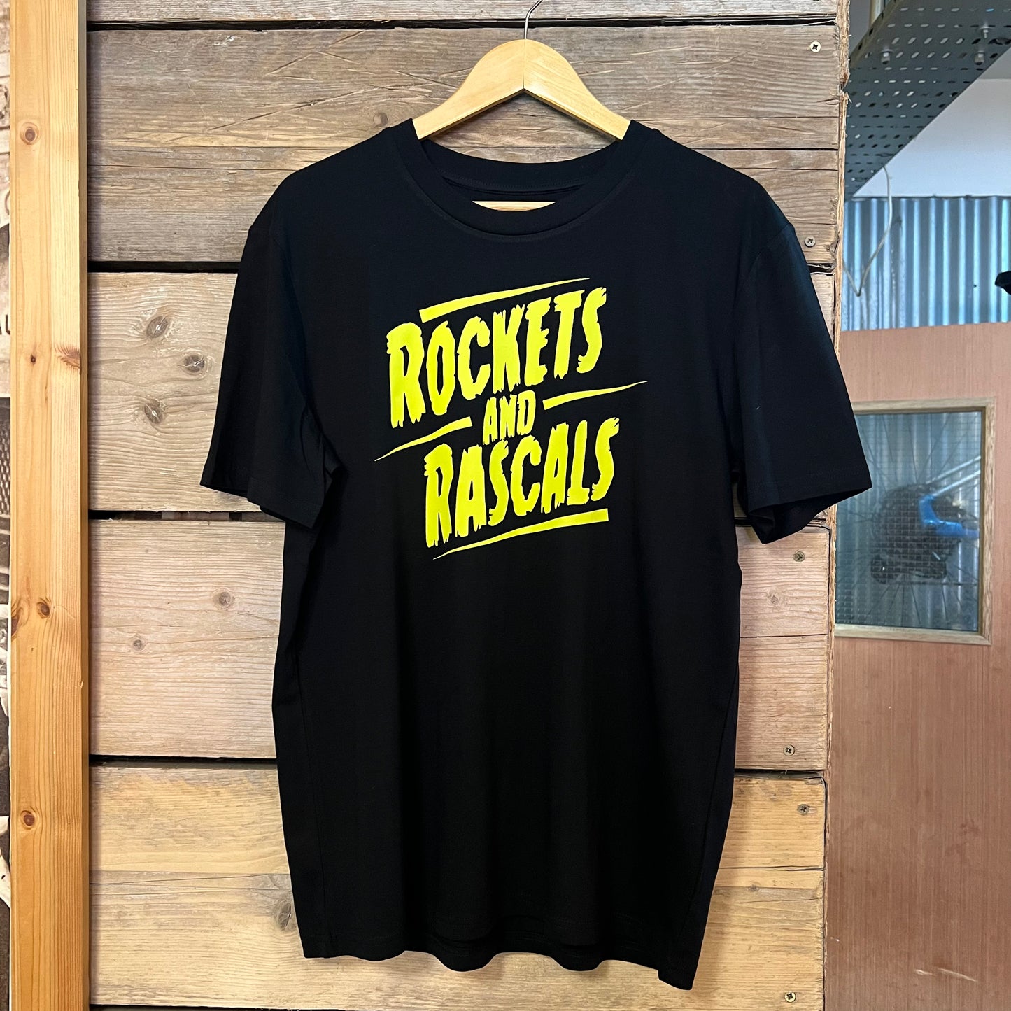 Rockets Wild T-Shirt Black with Yellow Font