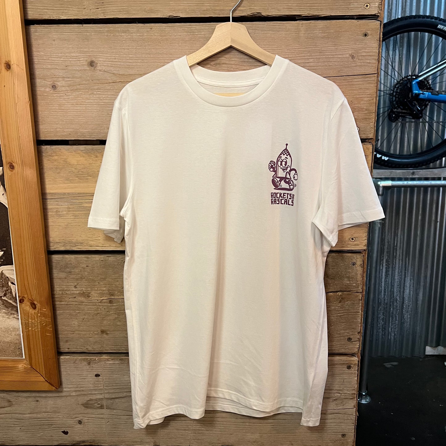 Rockets and Rascals Graphic T-Shirt White and Purple