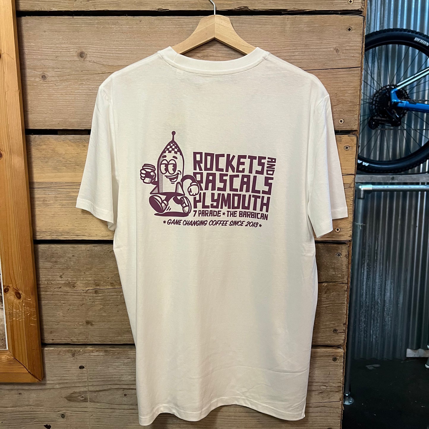 Rockets and Rascals Graphic T-Shirt White and Purple