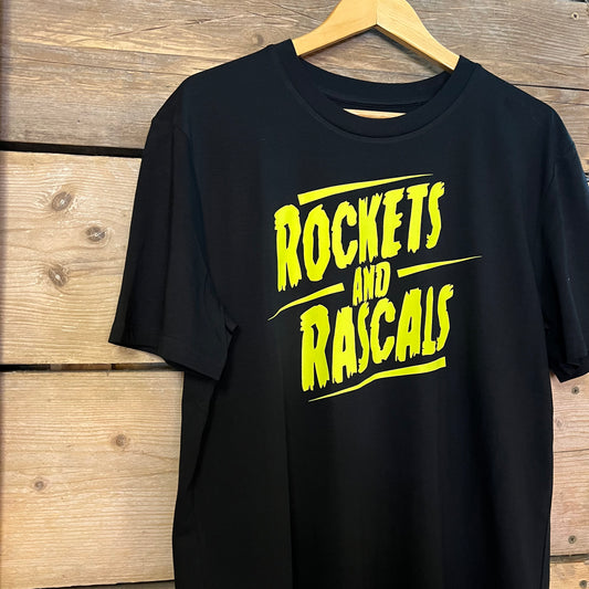 Rockets Wild T-Shirt Black with Yellow Font